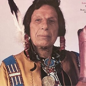 IRON EYES CODY Signed Poster / VINTAGE 1986 Advertisement / LIMITED EDITION 1177